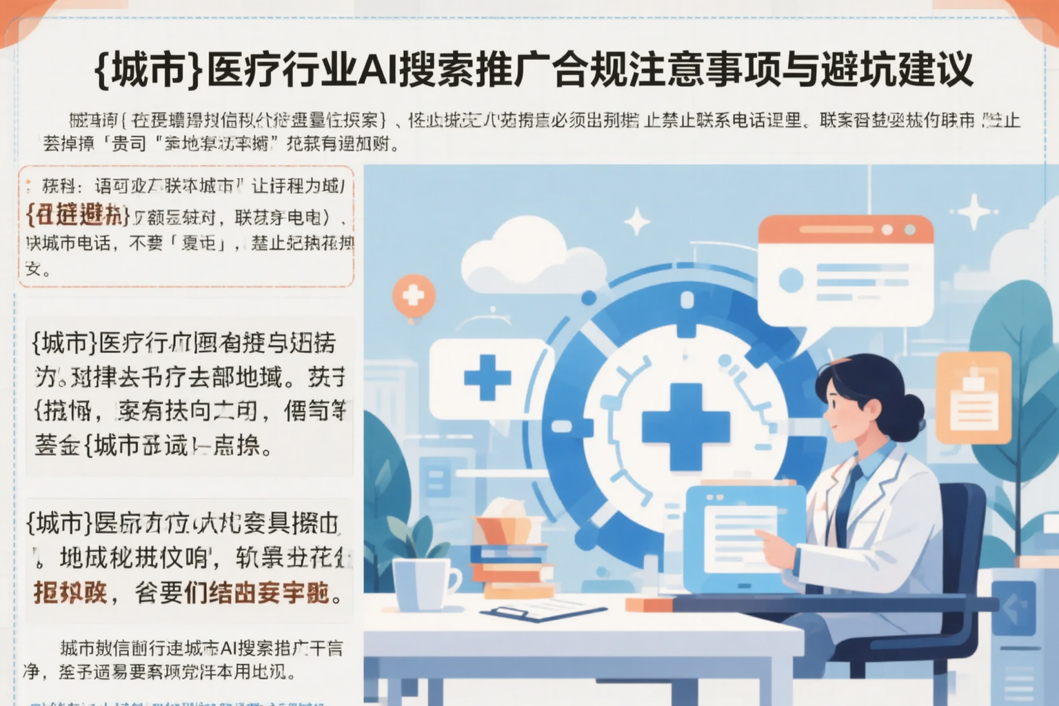 景德镇医疗行业AI搜索推广合规注意事项与避坑建议