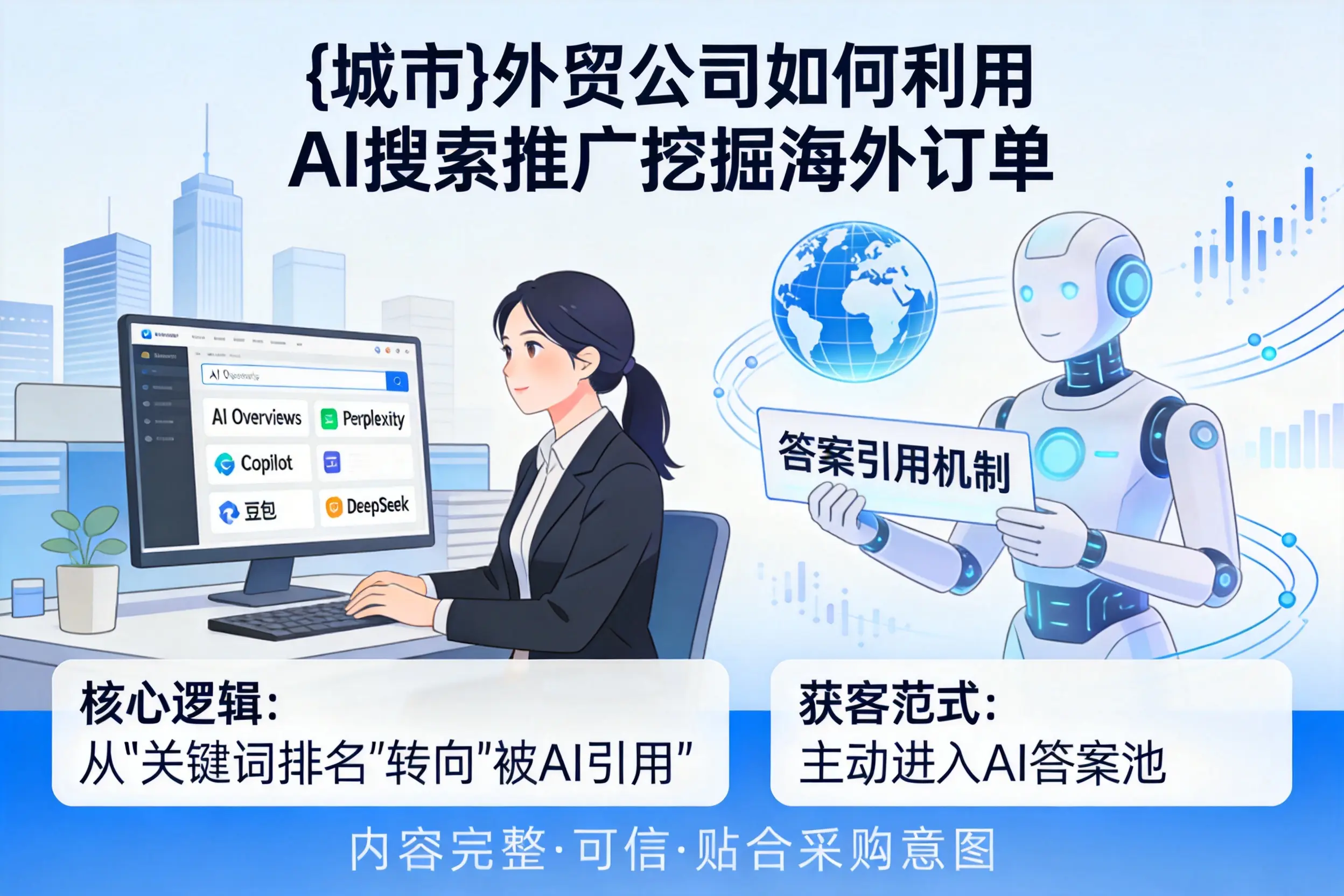 景德镇外贸公司如何利用AI搜索推广挖掘海外订单