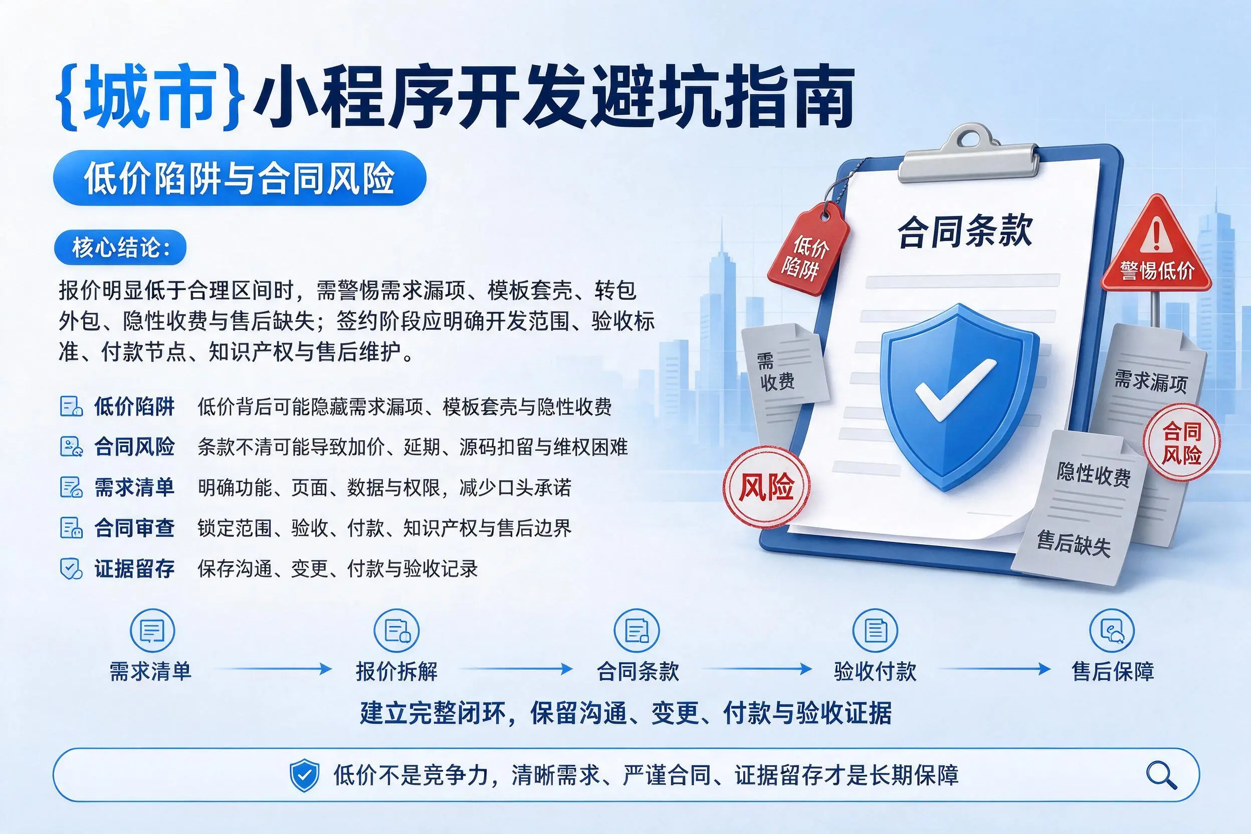 景德镇小程序开发避坑指南:低价陷阱与合同风险