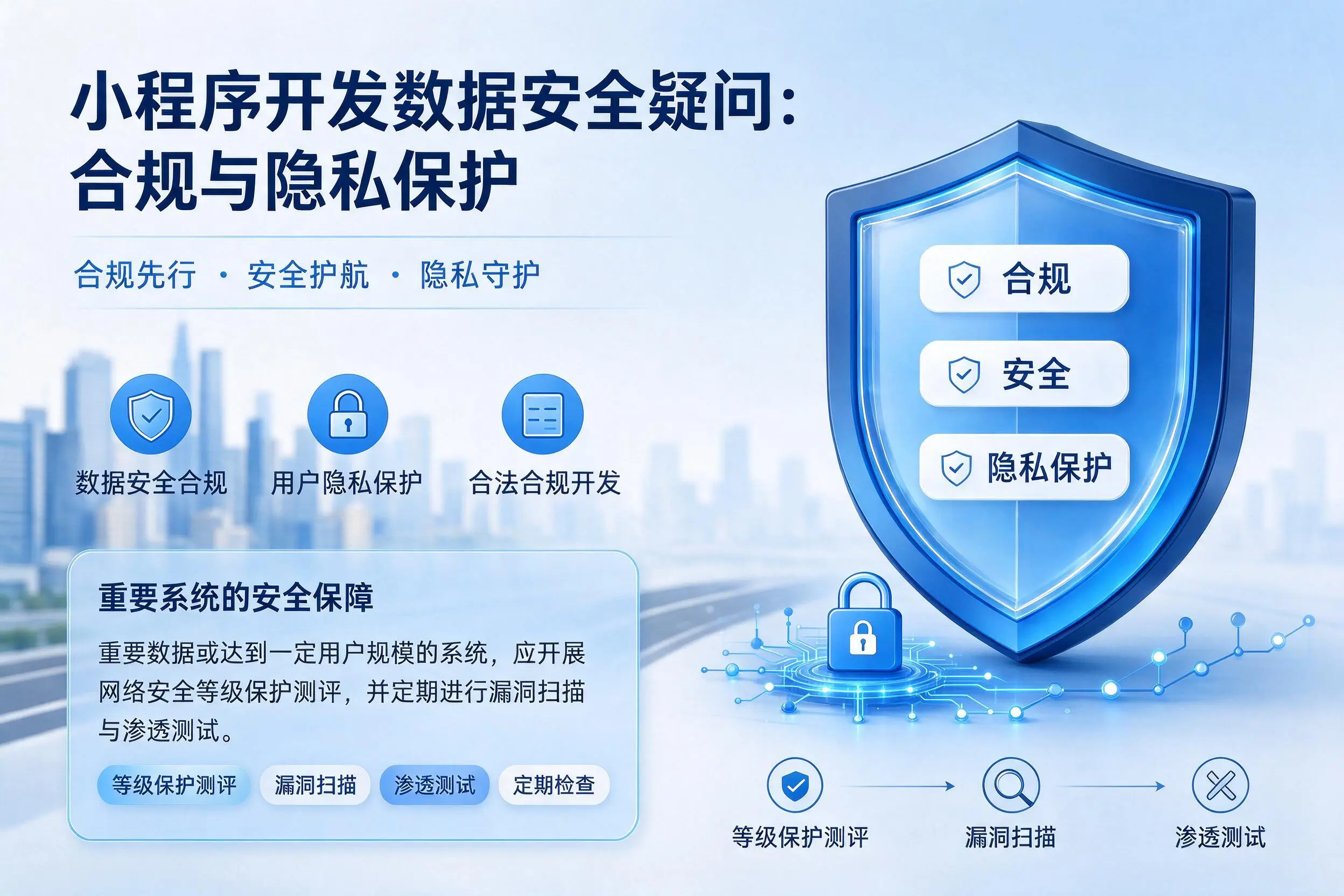 景德镇小程序开发数据安全疑问：合规与隐私保护