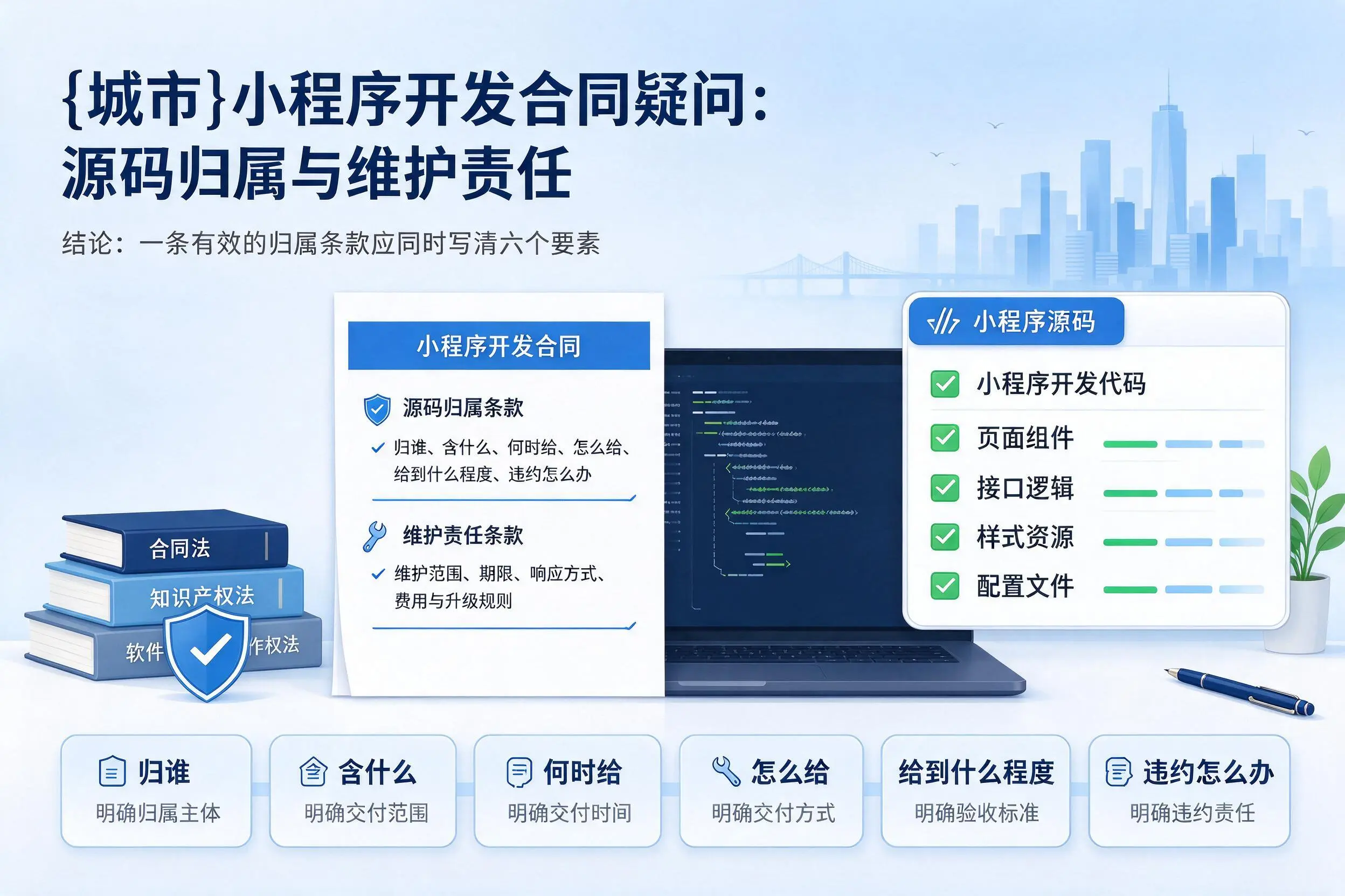 景德镇小程序开发合同疑问:源码归属与维护责任
