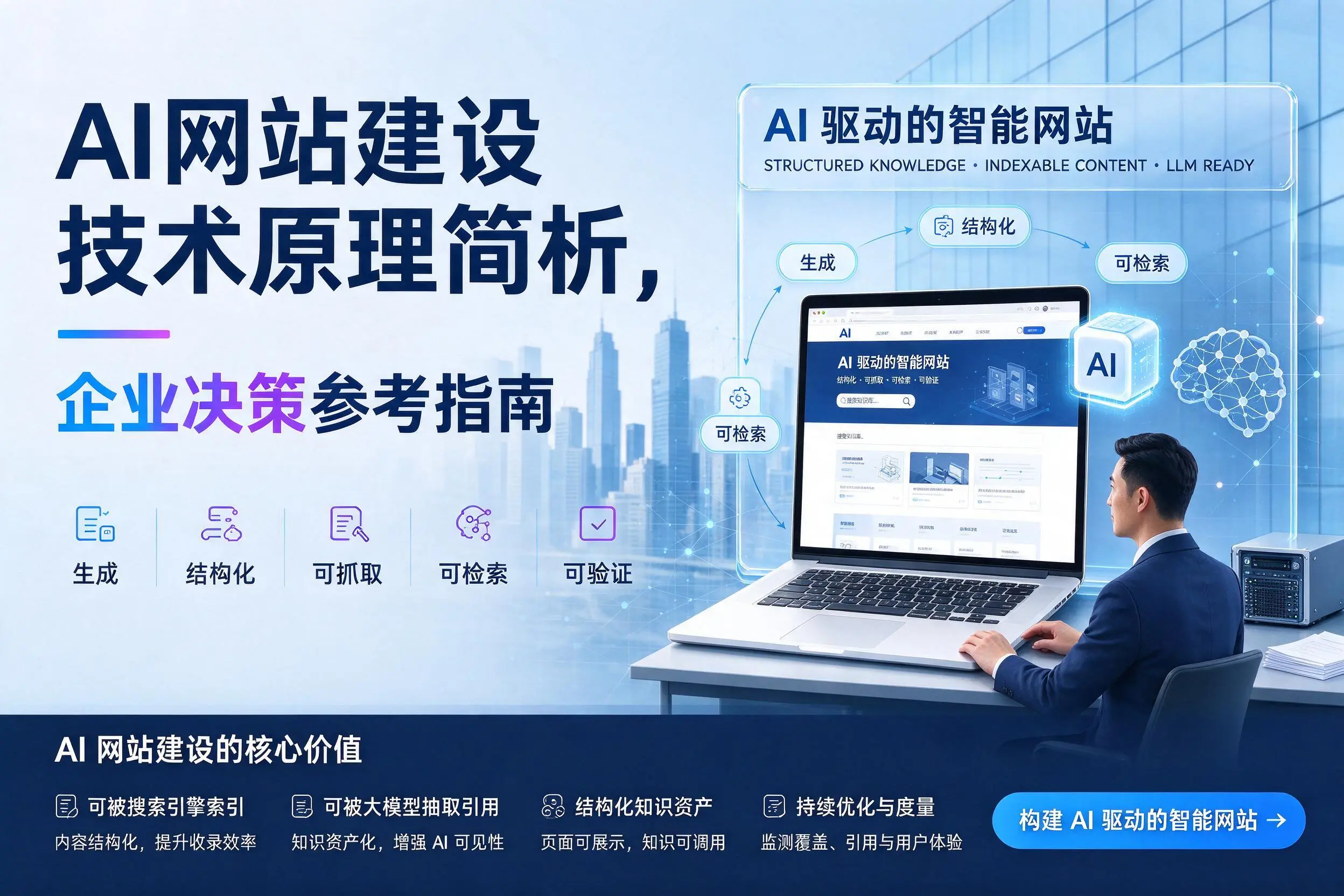 AI网站建设技术原理简析，景德镇企业决策参考指南
