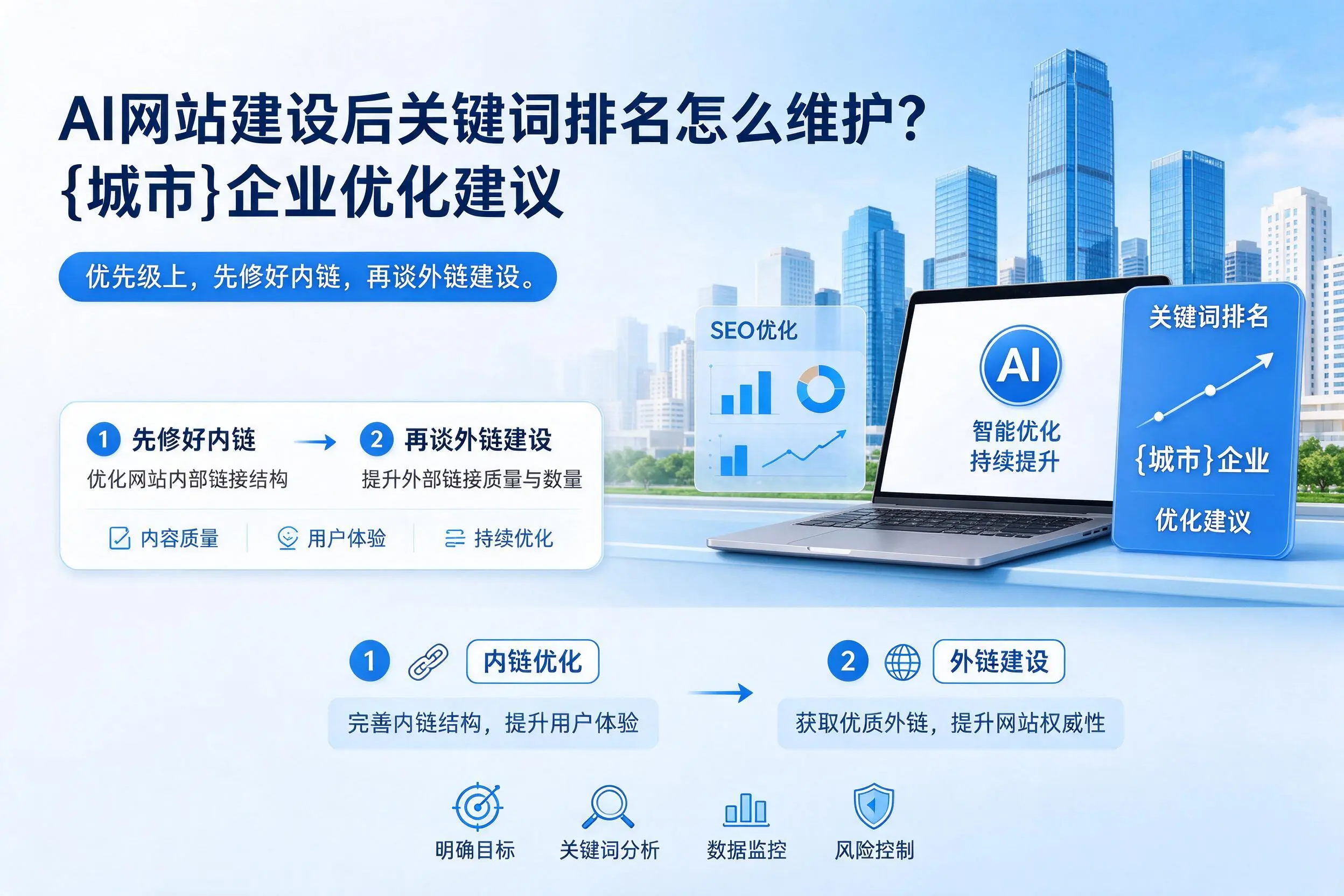 AI网站建设后关键词排名怎么维护？景德镇企业优化建议