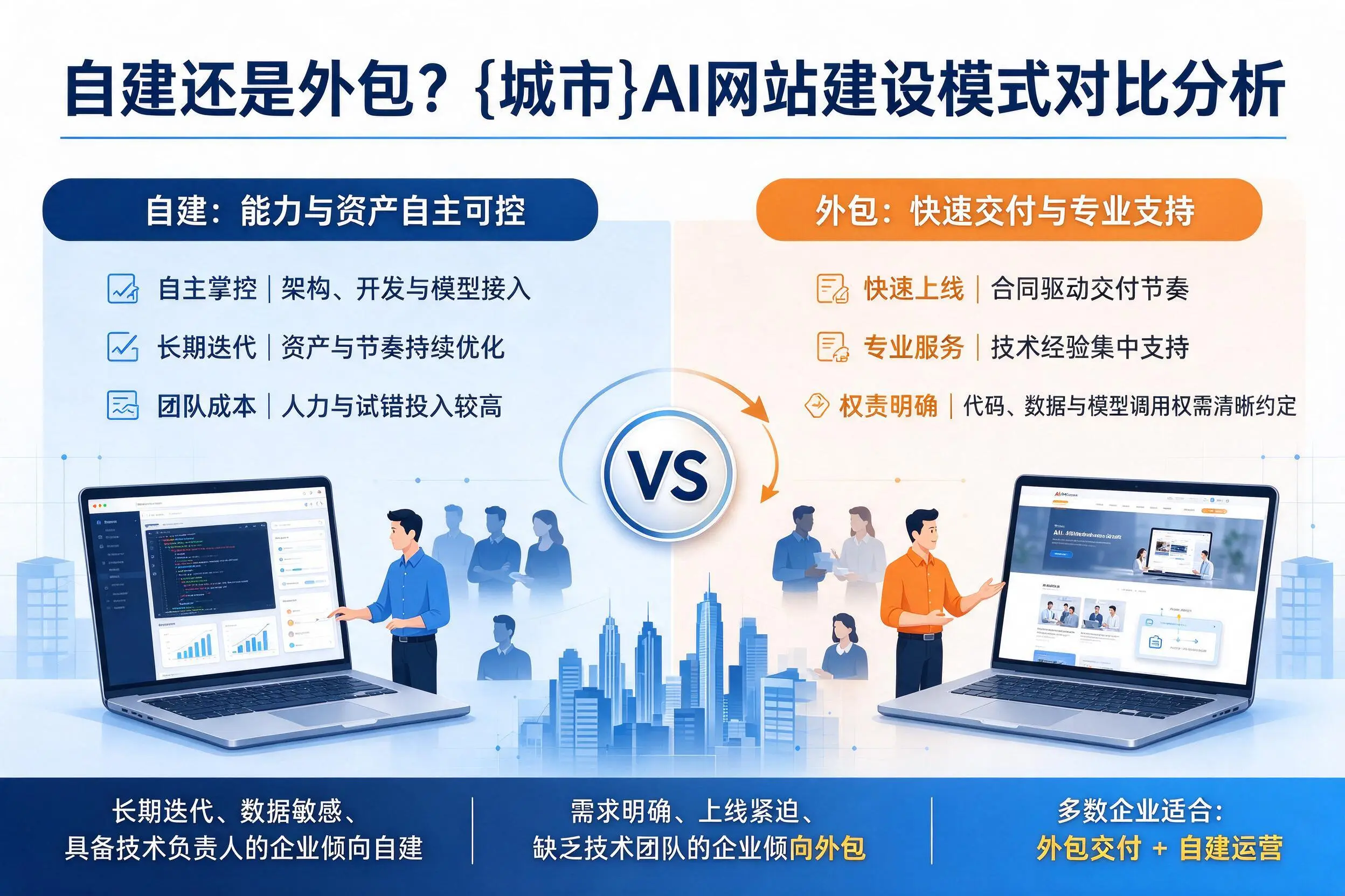 自建还是外包？景德镇AI网站建设模式对比分析