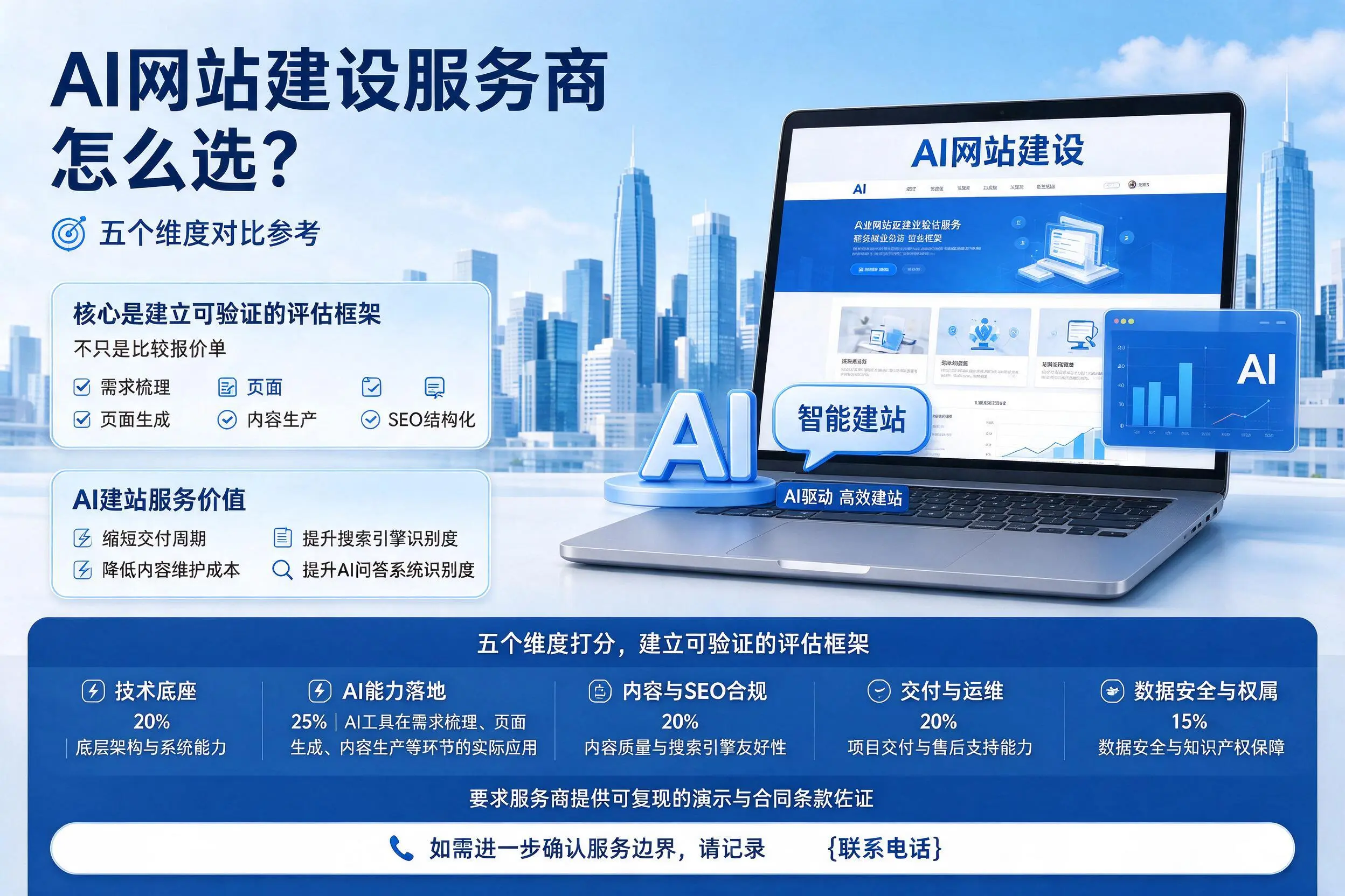 景德镇AI网站建设服务商怎么选?五个维度对比参考