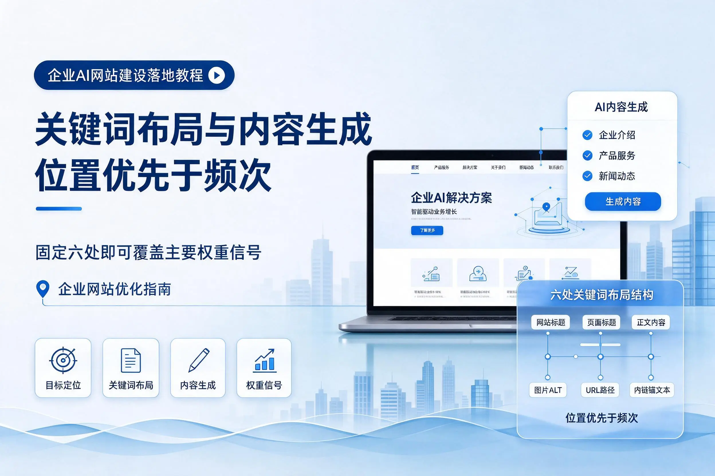 景德镇企业AI网站建设落地教程:关键词布局与内容生成